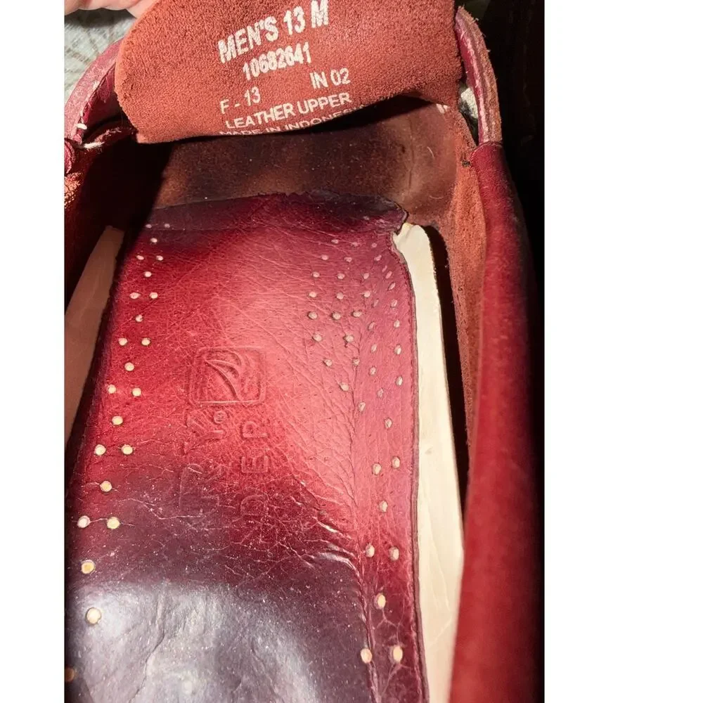 Sperry Top-Sider Men's Authentic Original 2-Eye Boat Shoes Maroon Red Size 13